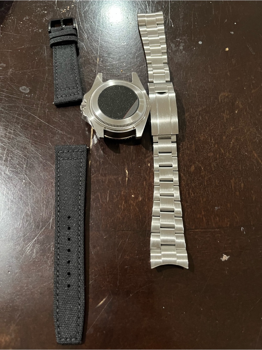 Seiko Black Dial Blue & Black Bezel Stainless Wristwatch - Picture 2 of 6